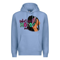 Colony Blue Unbothered mood 24:7 Premium Hoodie - RanaPortraitStore
