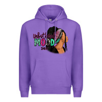 Purple Unbothered mood 24:7 Premium Hoodie - RanaPortraitStore