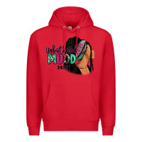 Red Unbothered mood 24:7 Premium Hoodie - RanaPortraitStore