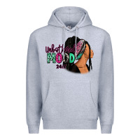 Heather Grey Unbothered mood 24:7 Premium Hoodie - RanaPortraitStore