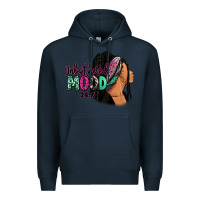 Navy Unbothered mood 24:7 Premium Hoodie - RanaPortraitStore