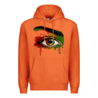 Carrot Watercolor Juneteenth eyes Premium Hoodie - RanaPortraitStore