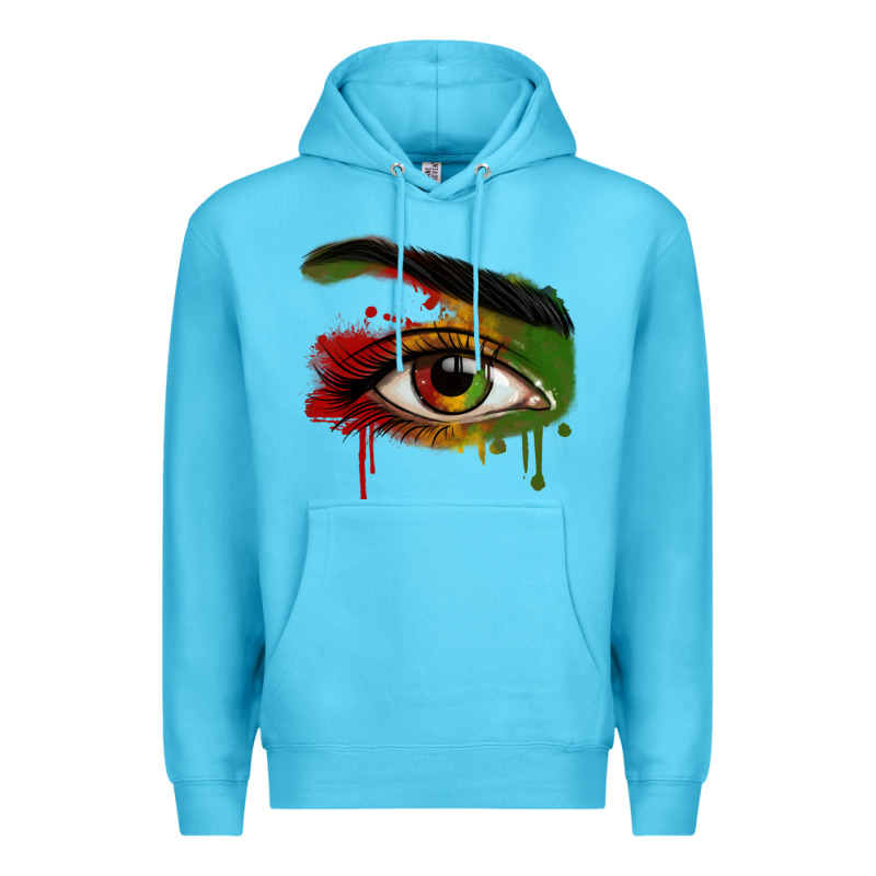 Watercolor Juneteenth Eyes Premium Hoodie by RanaPortraitStore | Teevron