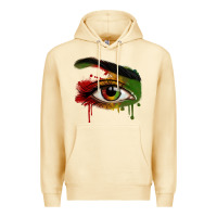 Pina Colada Watercolor Juneteenth eyes Premium Hoodie - RanaPortraitStore