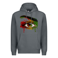 Rock Watercolor Juneteenth eyes Premium Hoodie - RanaPortraitStore