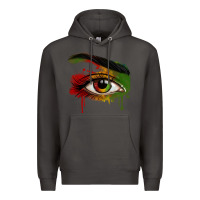 Smoke Watercolor Juneteenth eyes Premium Hoodie - RanaPortraitStore