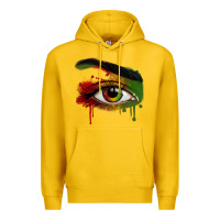 Lemon Watercolor Juneteenth eyes Premium Hoodie - RanaPortraitStore
