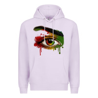 Lilac Watercolor Juneteenth eyes Premium Hoodie - RanaPortraitStore