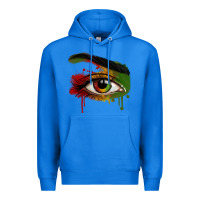True Royal Watercolor Juneteenth eyes Premium Hoodie - RanaPortraitStore