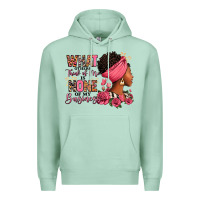 Seafoam What other think of me is none of my business afro Premium Hoodie - RanaPortraitStore