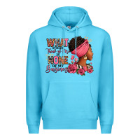 Ocean Blue What other think of me is none of my business afro Premium Hoodie - RanaPortraitStore
