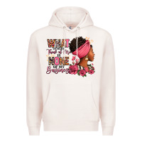Pale Pink What other think of me is none of my business afro Premium Hoodie - RanaPortraitStore