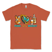 Copper Peace Love Whiskey Classic Tee - BundleAndBundleShop
