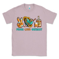 Lilac Peace Love Whiskey Classic Tee - BundleAndBundleShop