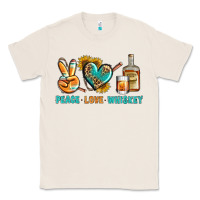 Natural Peace Love Whiskey Classic Tee - BundleAndBundleShop