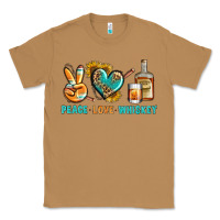 Toasted Coconut Peace Love Whiskey Classic Tee - BundleAndBundleShop