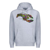 Heather Grey Mardi Gras Crawfish Premium Hoodie - RanaPortraitStore