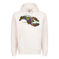 Pale Pink Mardi Gras Crawfish Premium Hoodie - RanaPortraitStore