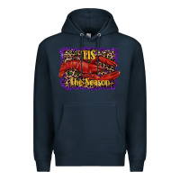 Navy Mardi Gras Tis The Season Lobster Premium Hoodie - RanaPortraitStore