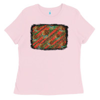 Bubblegum Pink mexico pattern background Ladies Tee - Artiststas