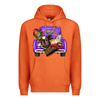Carrot Mardi Gras Truck With Farm Animals Premium Hoodie - RanaPortraitStore