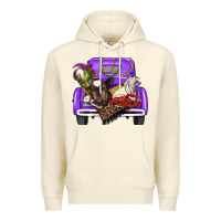 Sandshell Mardi Gras Truck With Farm Animals Premium Hoodie - RanaPortraitStore
