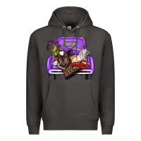 Smoke Mardi Gras Truck With Farm Animals Premium Hoodie - RanaPortraitStore