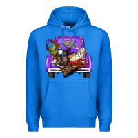 True Royal Mardi Gras Truck With Farm Animals Premium Hoodie - RanaPortraitStore