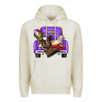 Oatmeal Heather Mardi Gras Truck With Farm Animals Premium Hoodie - RanaPortraitStore