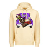 Pina Colada Mardi Gras Truck With Farm Animals Premium Hoodie - RanaPortraitStore