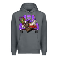 Rock Mardi Gras Truck With Farm Animals Premium Hoodie - RanaPortraitStore