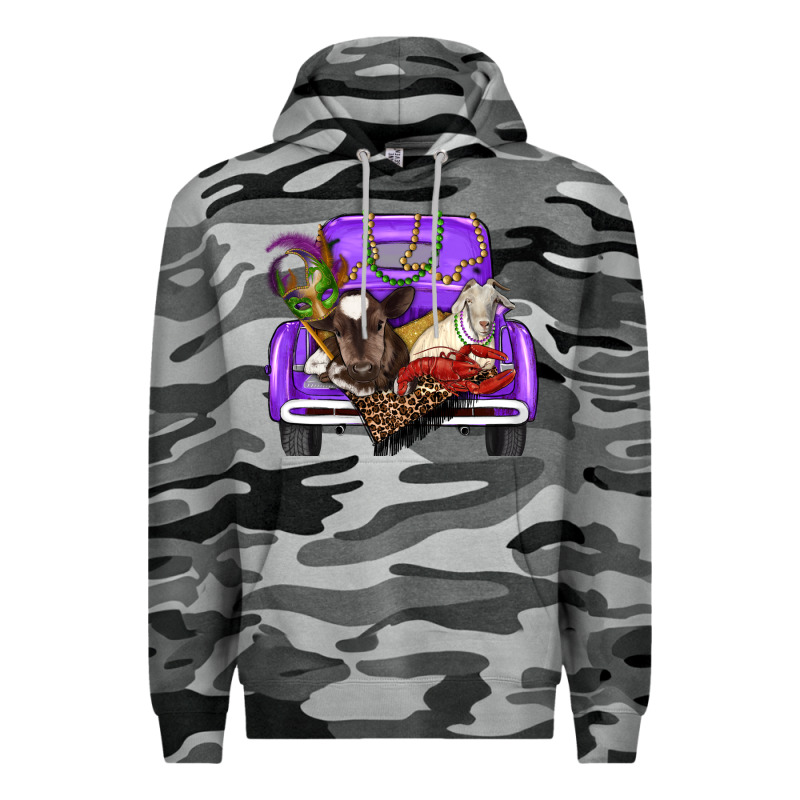 Mardi Gras Truck With Farm Animals Premium Hoodie by RanaPortraitStore | Teevron