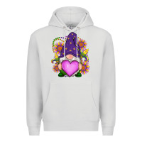 Dove Grey Mardi Gras gnome Premium Hoodie - RanaPortraitStore