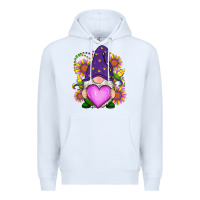 White Mardi Gras gnome Premium Hoodie - RanaPortraitStore