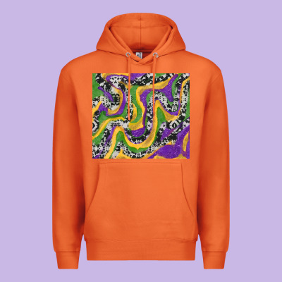 Mardi Gras Cowhide Premium Hoodie Designed By Ranaportraitstore