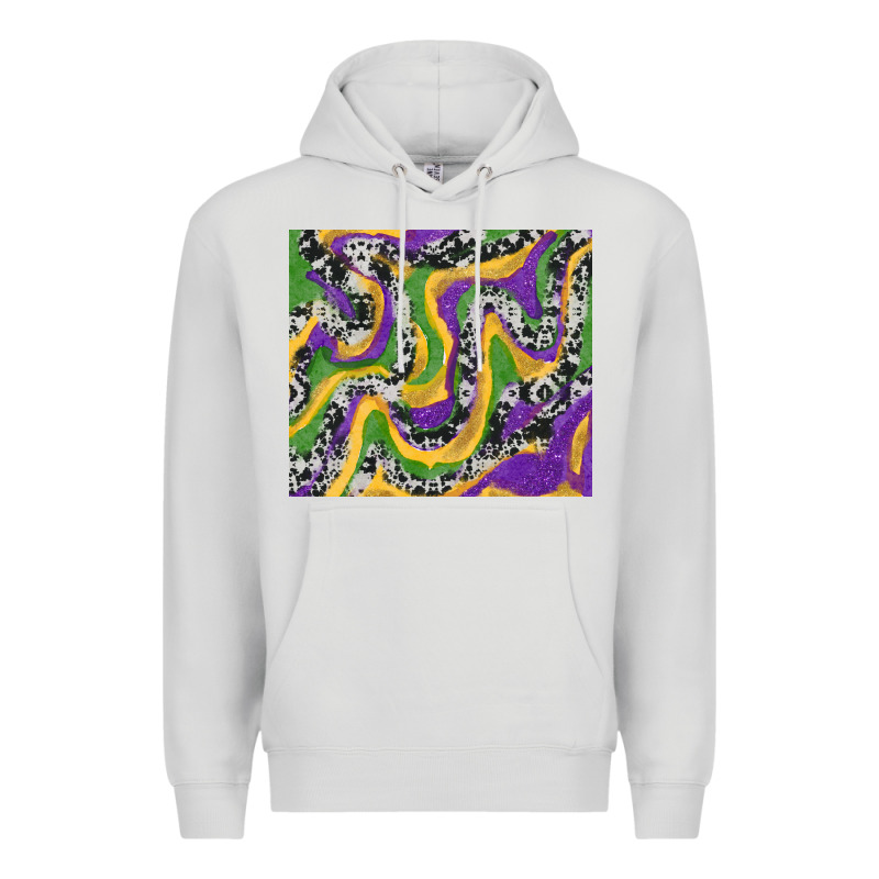 Mardi Gras Cowhide Premium Hoodie by RanaPortraitStore | Teevron
