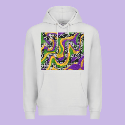 Mardi Gras Cowhide Premium Hoodie Designed By Ranaportraitstore