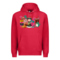 Cardinal But first cafecito y chismecito Premium Hoodie - RanaPortraitStore