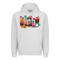Dove Grey But first cafecito y chismecito Premium Hoodie - RanaPortraitStore