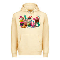 Pina Colada But first cafecito y chismecito Premium Hoodie - RanaPortraitStore