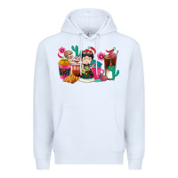 White But first cafecito y chismecito Premium Hoodie - RanaPortraitStore