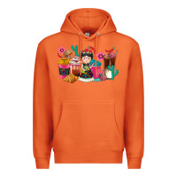 Carrot But first cafecito y chismecito Premium Hoodie - RanaPortraitStore