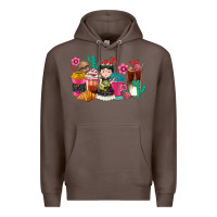 Coffee But first cafecito y chismecito Premium Hoodie - RanaPortraitStore