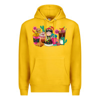 Lemon But first cafecito y chismecito Premium Hoodie - RanaPortraitStore
