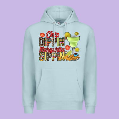 Chip Dippin' Margarita Sippin' Premium Hoodie Designed By Ranaportraitstore