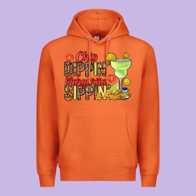 Chip Dippin' Margarita Sippin' Premium Hoodie Designed By Ranaportraitstore