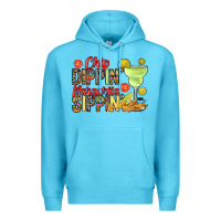 Ocean Blue Chip dippin' margarita sippin' Premium Hoodie - RanaPortraitStore