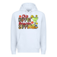 White Chip dippin' margarita sippin' Premium Hoodie - RanaPortraitStore