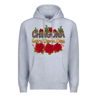 Heather Grey Chingona every damn day Premium Hoodie - RanaPortraitStore