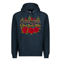 Navy Chingona every damn day Premium Hoodie - RanaPortraitStore